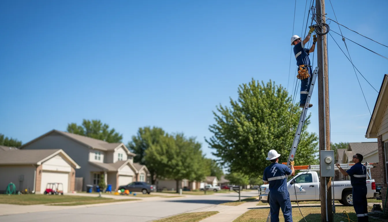 Residential electrician providing installation services in Oden, AR